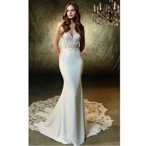 Blue by Enzoani Lena Sultry mermaid wedding gown